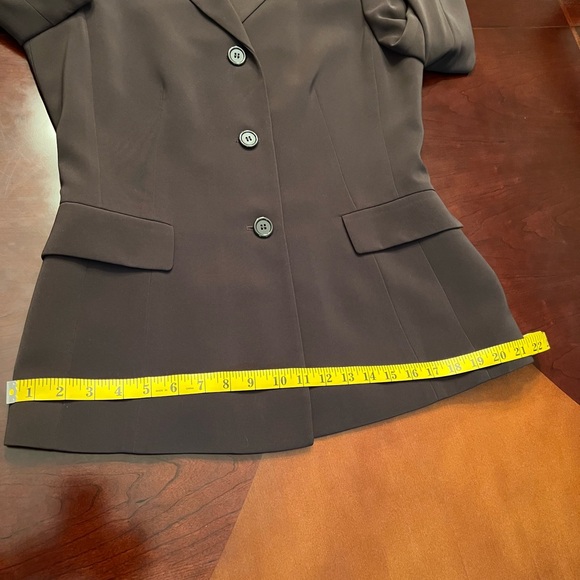 Kasper Chocolate Brown 2 pc Pant Suit – Size 10 - Picture 10 of 11